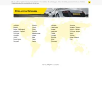 Dunlop.eu(Choose your Country) Screenshot