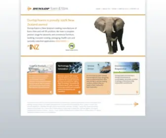 Dunlopfoam.co.nz(Dunlop Foam & Fibre) Screenshot