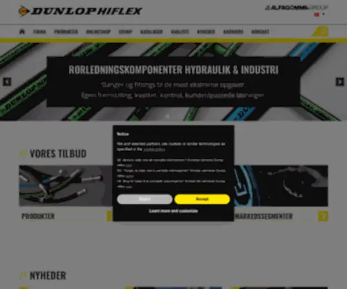 Dunlophiflex.dk(Dunlop Hiflex) Screenshot