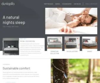 Dunlopillo.co.uk(The Perfect Foundation To A Restful And Relaxing Sleep) Screenshot