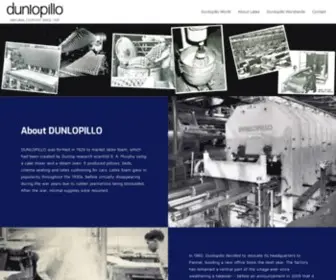 Dunlopillointernational.com(Dunlopillo World) Screenshot