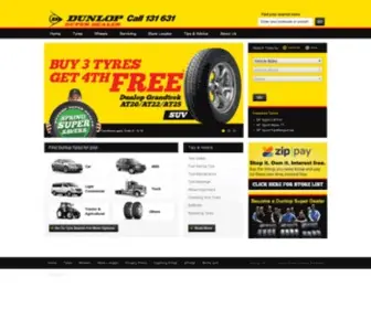 Dunlopsuperdealer.com.au(Tyres, Wheels, Battery & Repair Services) Screenshot