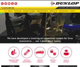 Dunlopsystems.com(Dunlop Systems and Components) Screenshot