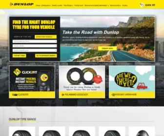 Dunloptyres.co.za(The Dunlop Tyres website) Screenshot