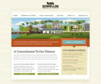 Dunnellondepot.com(The Greater Dunnellon Historical Society maintains the historic depot and) Screenshot