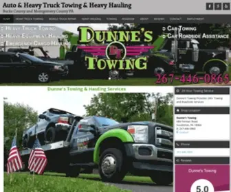 Dunnestowing.com(Towing Montgomery Co) Screenshot