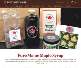 Dunnfamilymaple.com(Pure Maine Maple Syrup) Screenshot