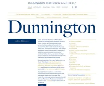 Dunnington.com(Dunnington Bartholow & Miller LLP) Screenshot