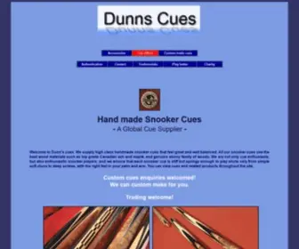 Dunns-Cues.com(Dunns) Screenshot