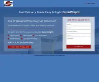 Dunnwrightfuel.com(Fuel Delivery that's easy & right) Screenshot