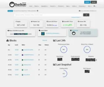 Dunscan.io(The Dune Block Explorer by OCamlPro) Screenshot