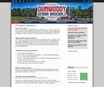 Dunwoodyseniorbaseball.com(Dunwoody Senior Baseball) Screenshot