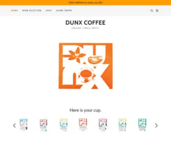 Dunxcoffee.com(Dunx Coffee) Screenshot