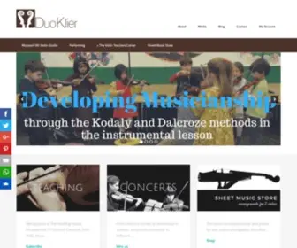 Duo-Klier.com(The music site where everything) Screenshot