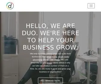 Duocleveland.com(E-Commerce Marketing & Advertising Experts in Cleveland, Ohio) Screenshot
