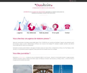 Duodecim.com(L'agence, DUODECIM) Screenshot