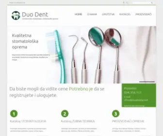 Duodentkg.com(Kompanija za stomatološko snabdevanje) Screenshot