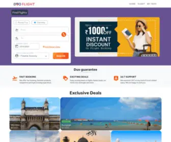 Duoflight.com(Book Cheap Flights) Screenshot