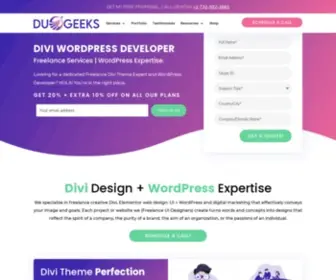 Duogeeks.com(Freelance Divi Web Designer) Screenshot
