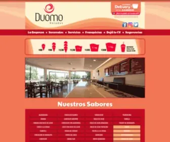 Duomohelados.com(Calidad desde el origen) Screenshot