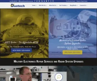 Duotechservices.com(Aircraft Radar System Military Electronics Repair Services) Screenshot