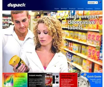 Dupack.com.au(Dupack) Screenshot