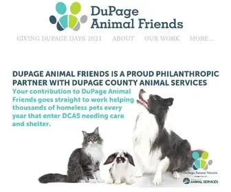 Dupageanimalfriends.org(DuPage Animal Friends) Screenshot