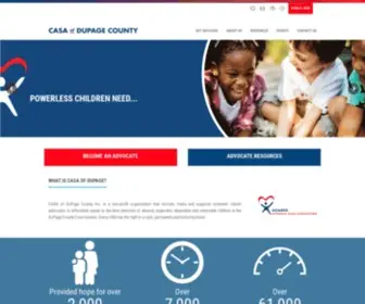 Dupagecasa.org(CASA of DuPage County) Screenshot