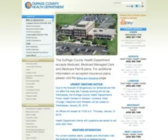 Dupagehealth.org(DuPage County Health Deaprtment) Screenshot