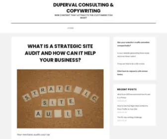 Duperval.com(Duperval Consulting & Copywriting) Screenshot