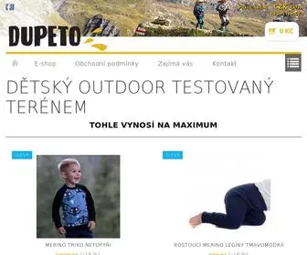 Dupetoshop.cz(DUPETO) Screenshot