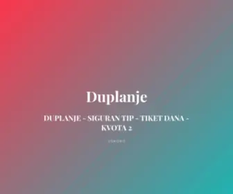 Duplanje.com(Tip Dana) Screenshot