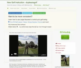 Duplessisgolf.com(New Golf Instruction) Screenshot