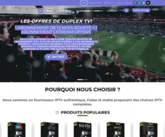 Duplex-TV.com(ABONNEMENT IPTV DE HAUTE QUALITÉ) Screenshot