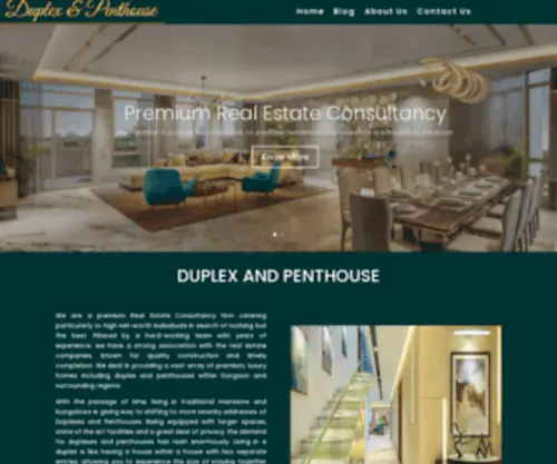 Duplexandpenthouse.com(Luxury Duplex And Penthouse In Gurgaon) Screenshot