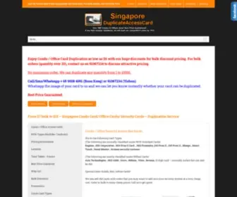 Duplicateaccesscard.com(From S$10) Screenshot