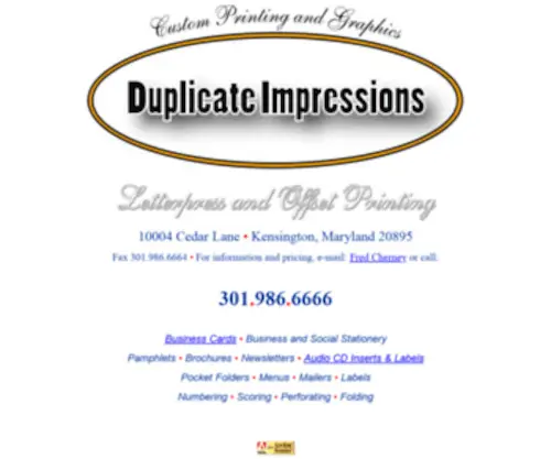 Duplicateimpressions.com(Duplicateimpressions) Screenshot