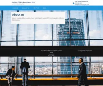 DupontcPapllc.com(Certified Public Accountant) Screenshot