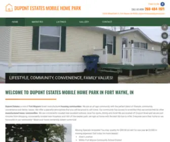 Dupontestates.com(Mobile Homes) Screenshot