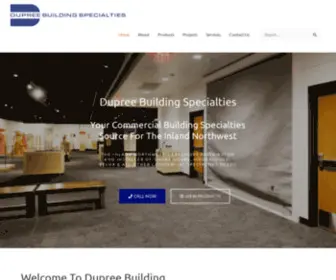 Dupreebldg.com(Commercial Building Specialties Spokane) Screenshot