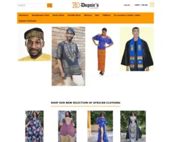 Dupsies.com(African Clothing) Screenshot