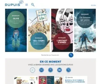 Dupuis.com(Suivez l'actualité de vos séries de bandes déssinées préférées et celle des auteurs en avant) Screenshot