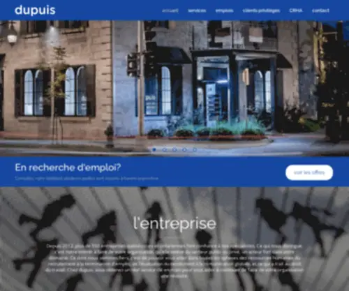 Dupuisrh.com(Dupuis) Screenshot