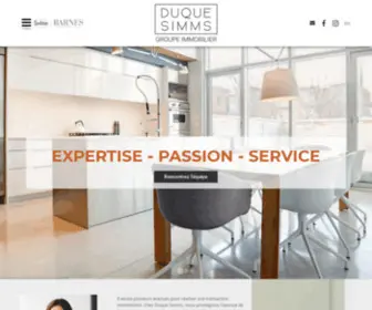 Duquesimms.com(Montreal Real Estate Brokers) Screenshot