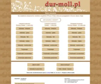 Dur-Moll.pl(Äwiczenia sĹuchowe dla uczniĂłw szkĂłĹ muzycznych. Rozpoznawanie interwaĹĂłw) Screenshot