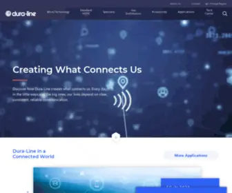 Dura-Line.com(Creating what connects us) Screenshot