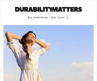 Durabilitymatters.com(Durability Matters) Screenshot