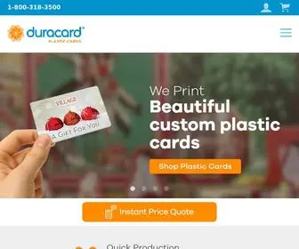 Duracard.com(Duracard Plastic Cards) Screenshot