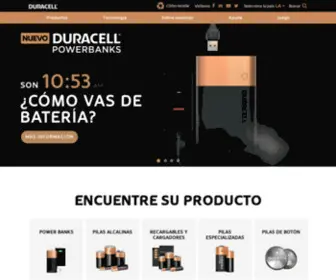 Duracell-LA.com(Pilas Duracell América Latina) Screenshot