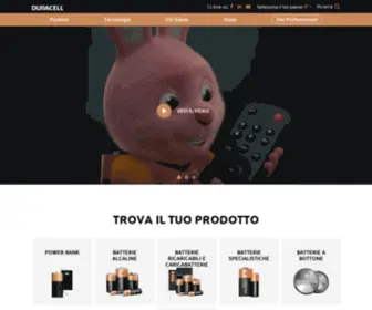 Duracell.it(Batterie Duracell Italia) Screenshot